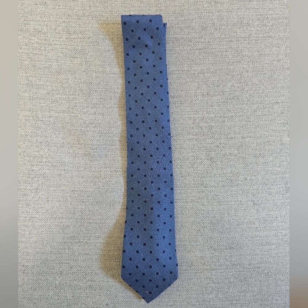 Banana Republic blue and navy dot tie